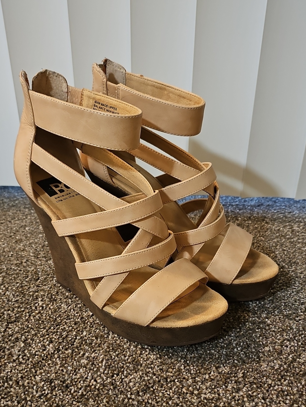 Strappy Wedge Sandals